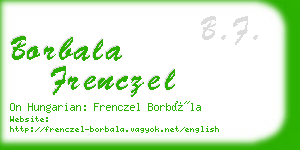 borbala frenczel business card